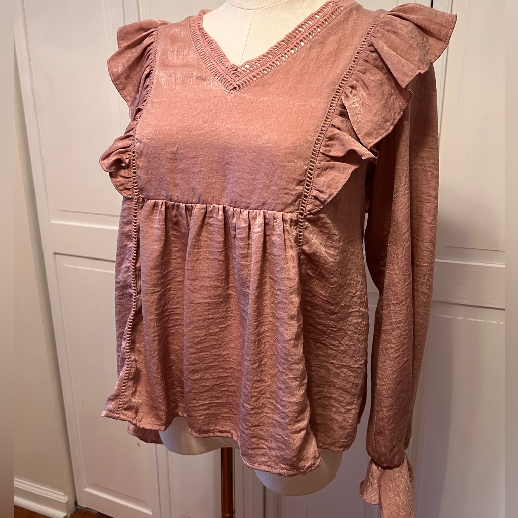 Blush Colored Bohemian Blouse